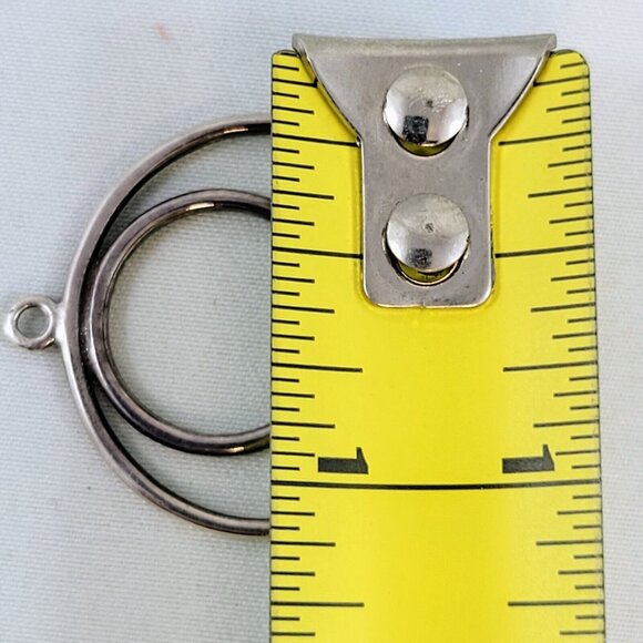 Pandora Amethyst Double Hoop Earring Charms Retired Sterling Silver 29606AM - Picture 6 of 6